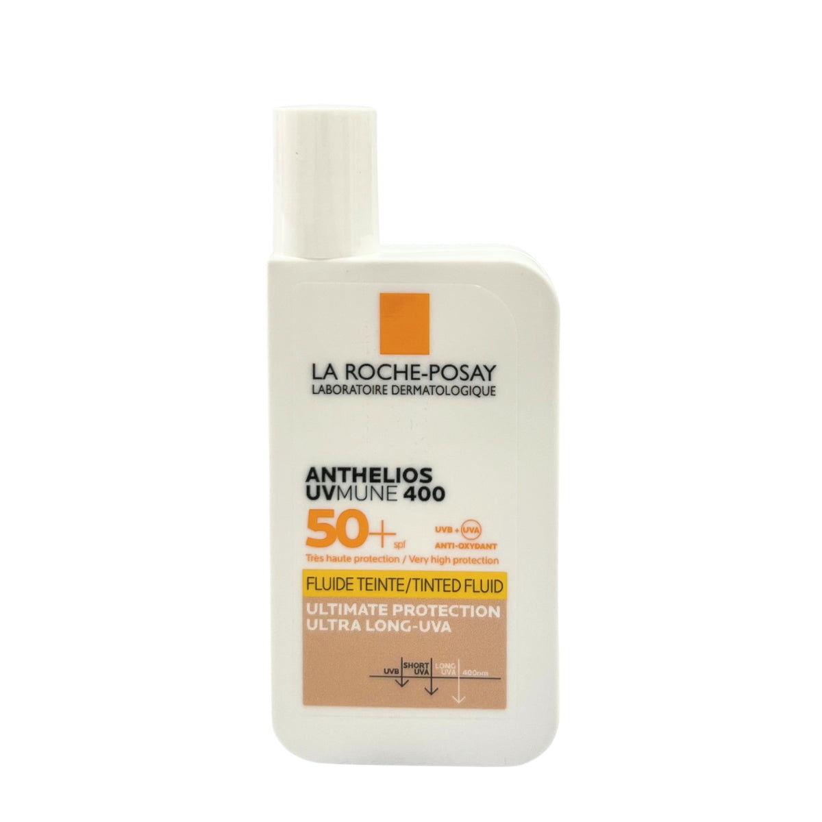 La Roche-Posay Anthelios UVMune 400 Invisible Fluid Tinted Sunscreen, SPF50+  - Made in France - Exp 02/26