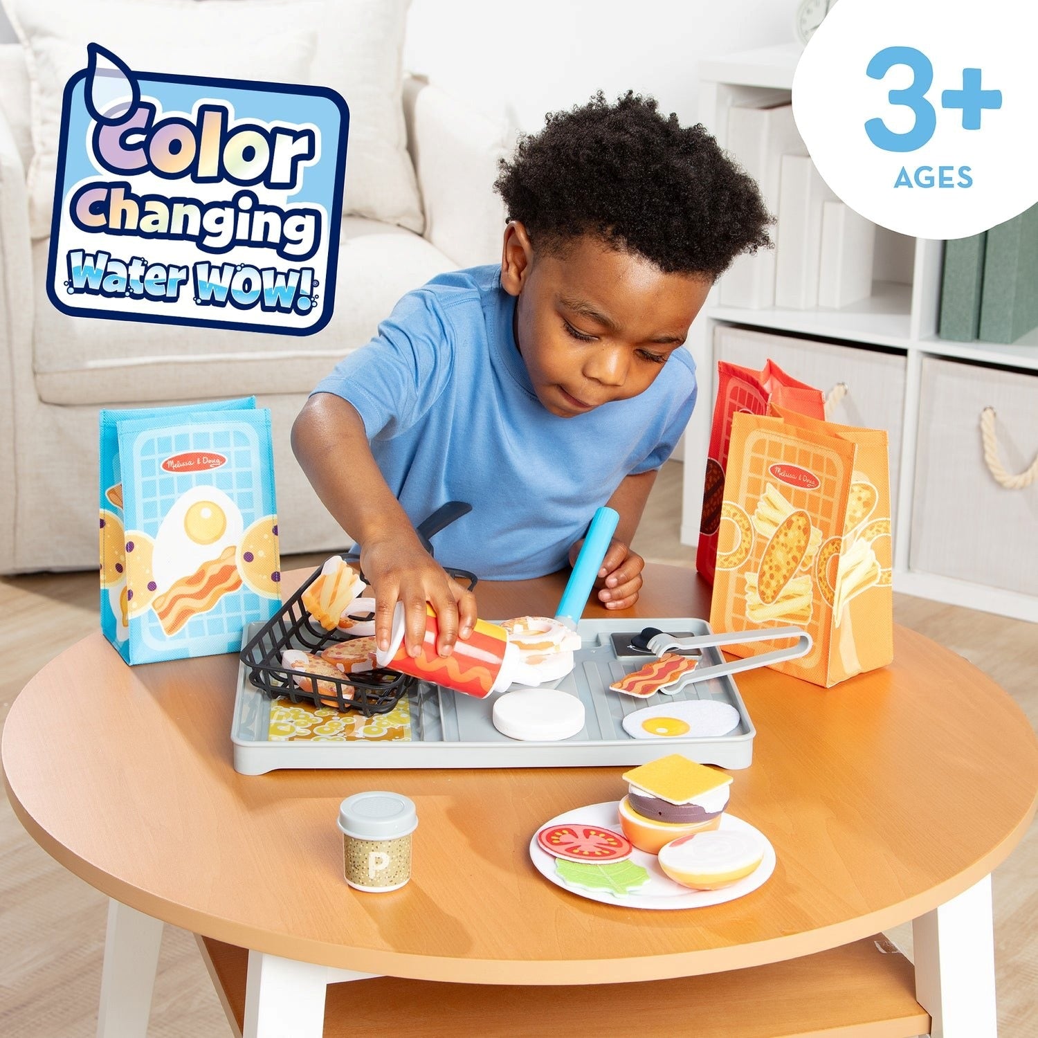 Melissa & Doug Flip & Fry Grill Play Set with Color Changing Water WOW!