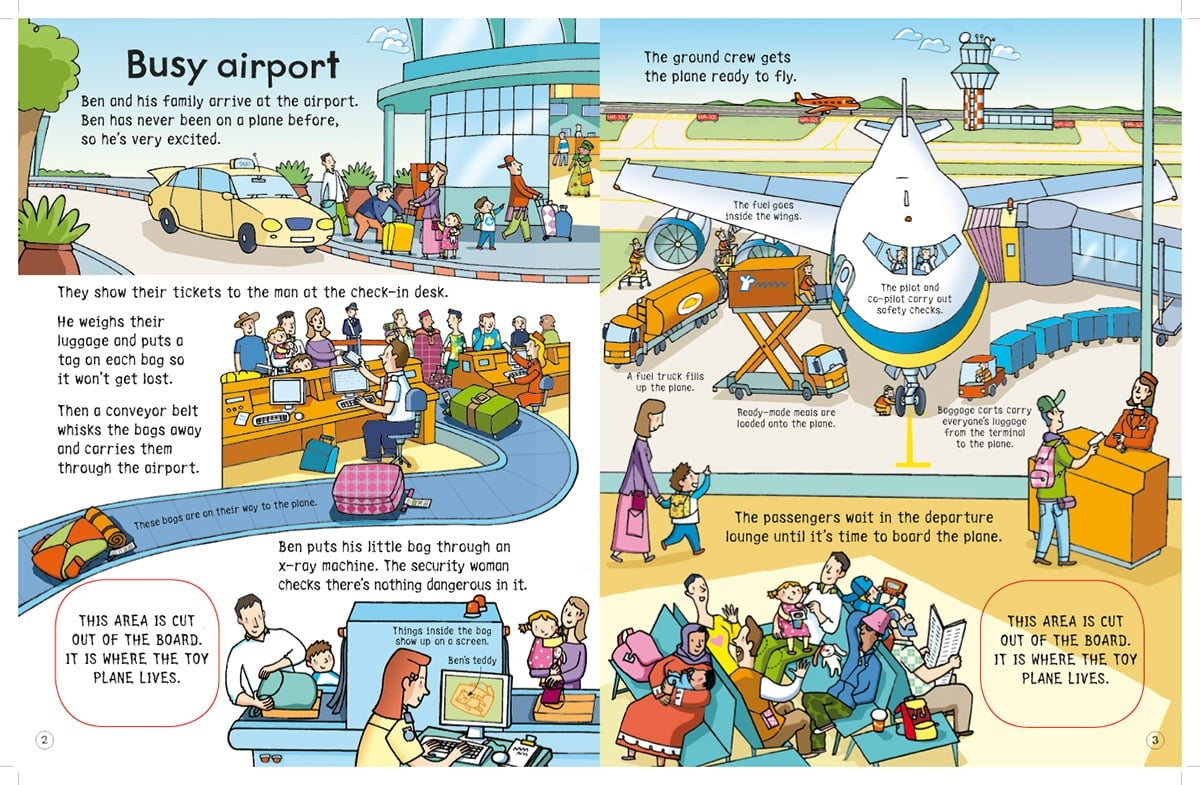 Usborne Wind-up Plane Book Board Book