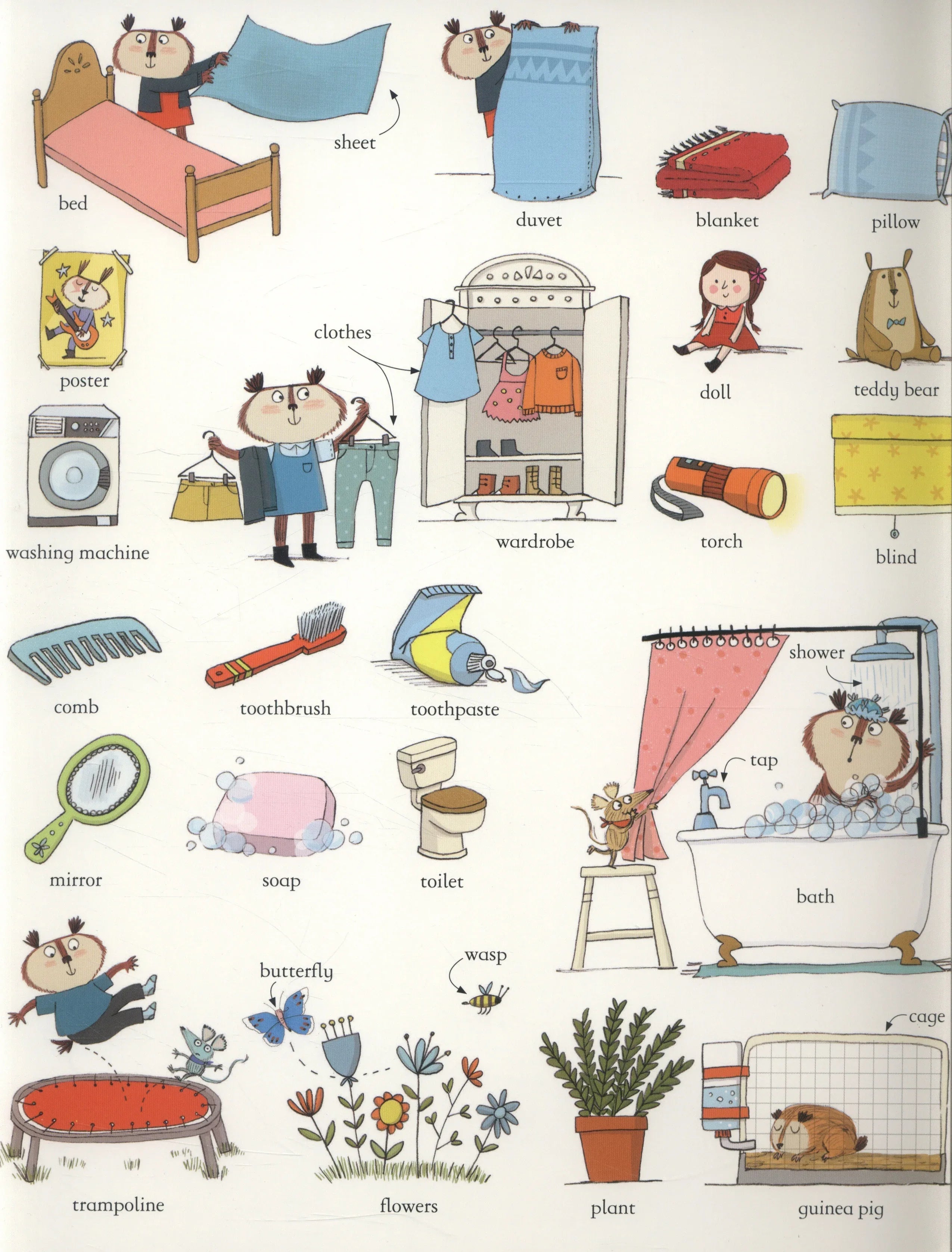 Usborne Big book of English Words Board Book | Pupsik Singapore