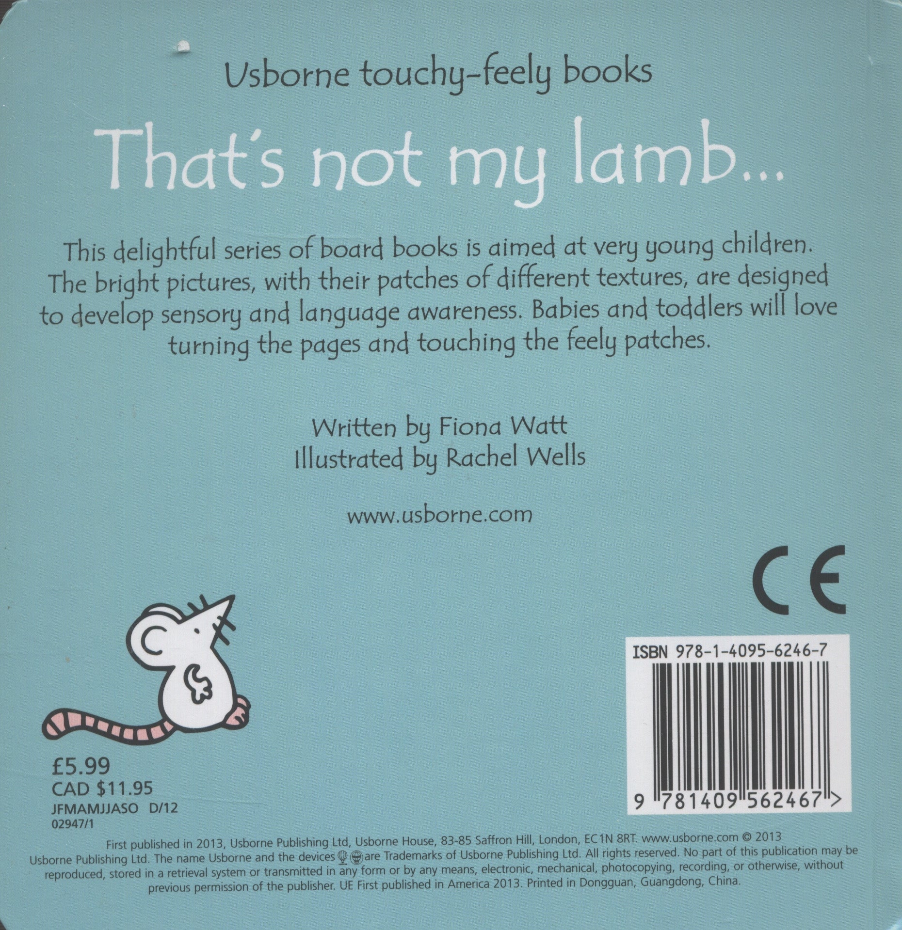 Usborne That's not my lamb... Touchy-Feely Board Book