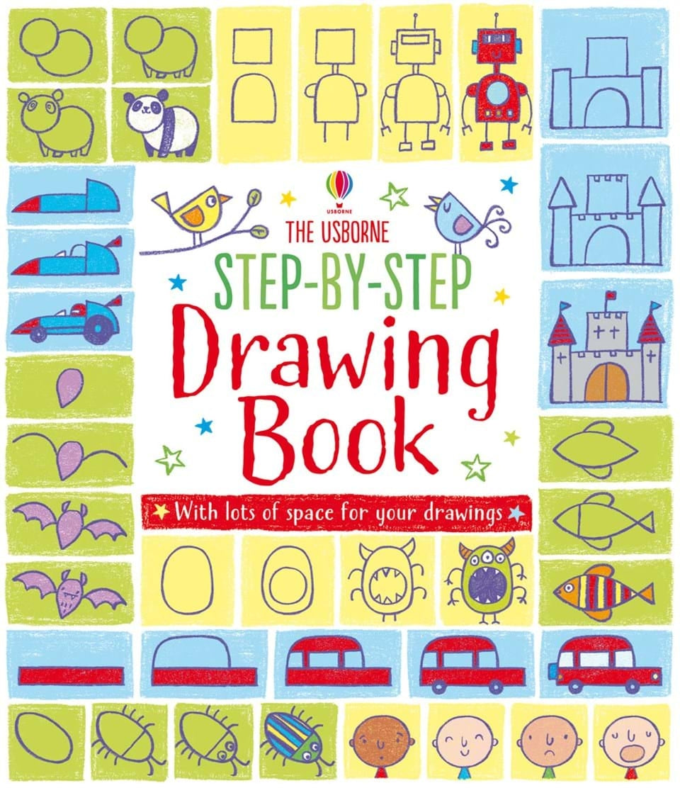 Usborne Step-By-Step Drawing Book (3 Titles)