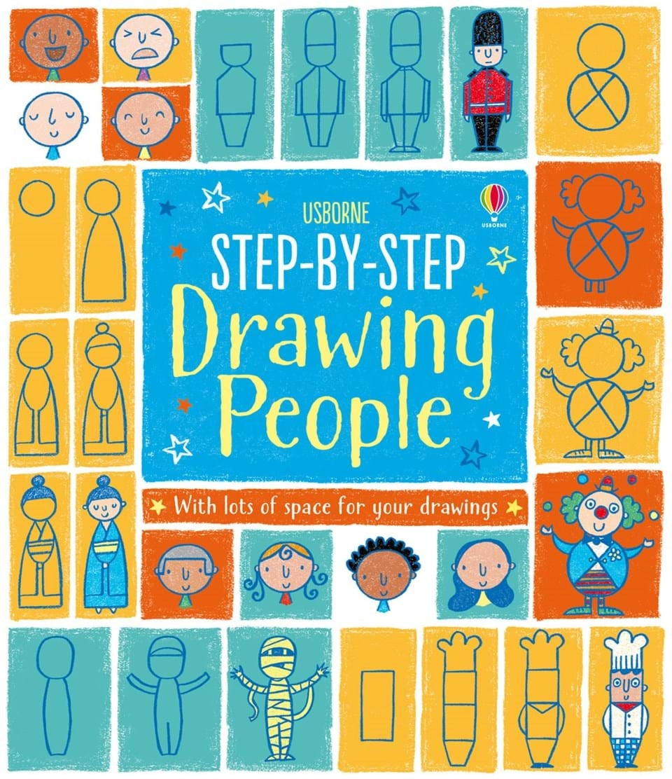 Usborne Step-By-Step Drawing Book (3 Titles)