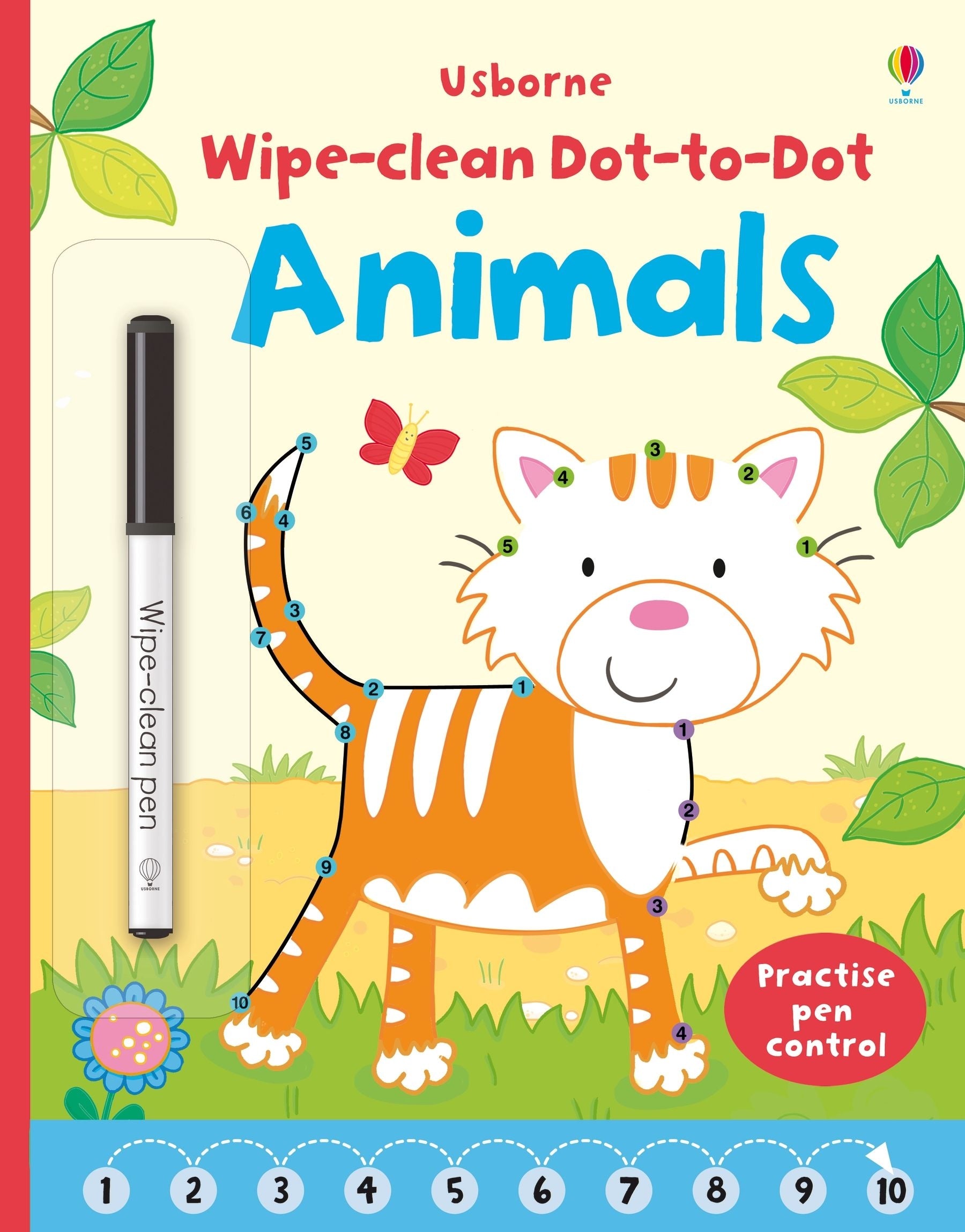 Usborne Wipe-Clean Dot-To-Dot Book (3 Titles) - Pupsik Singapore