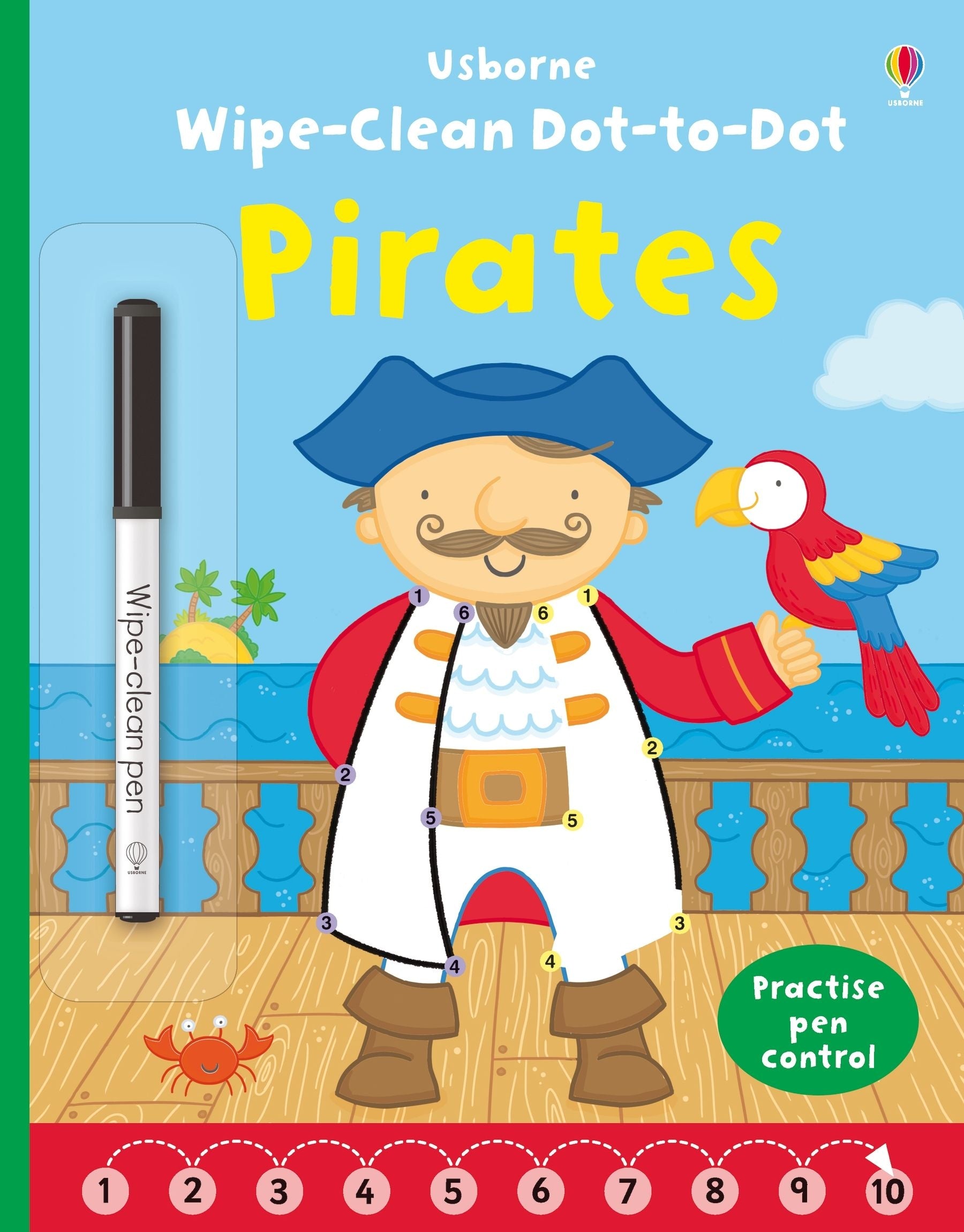 Usborne Wipe-Clean Dot-To-Dot Book (3 Titles) - Pupsik Singapore