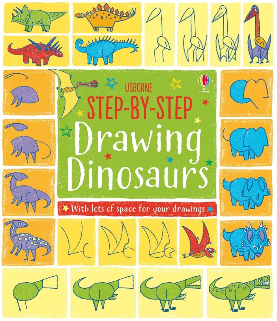 Usborne Step-By-Step Drawing Book (3 Titles)