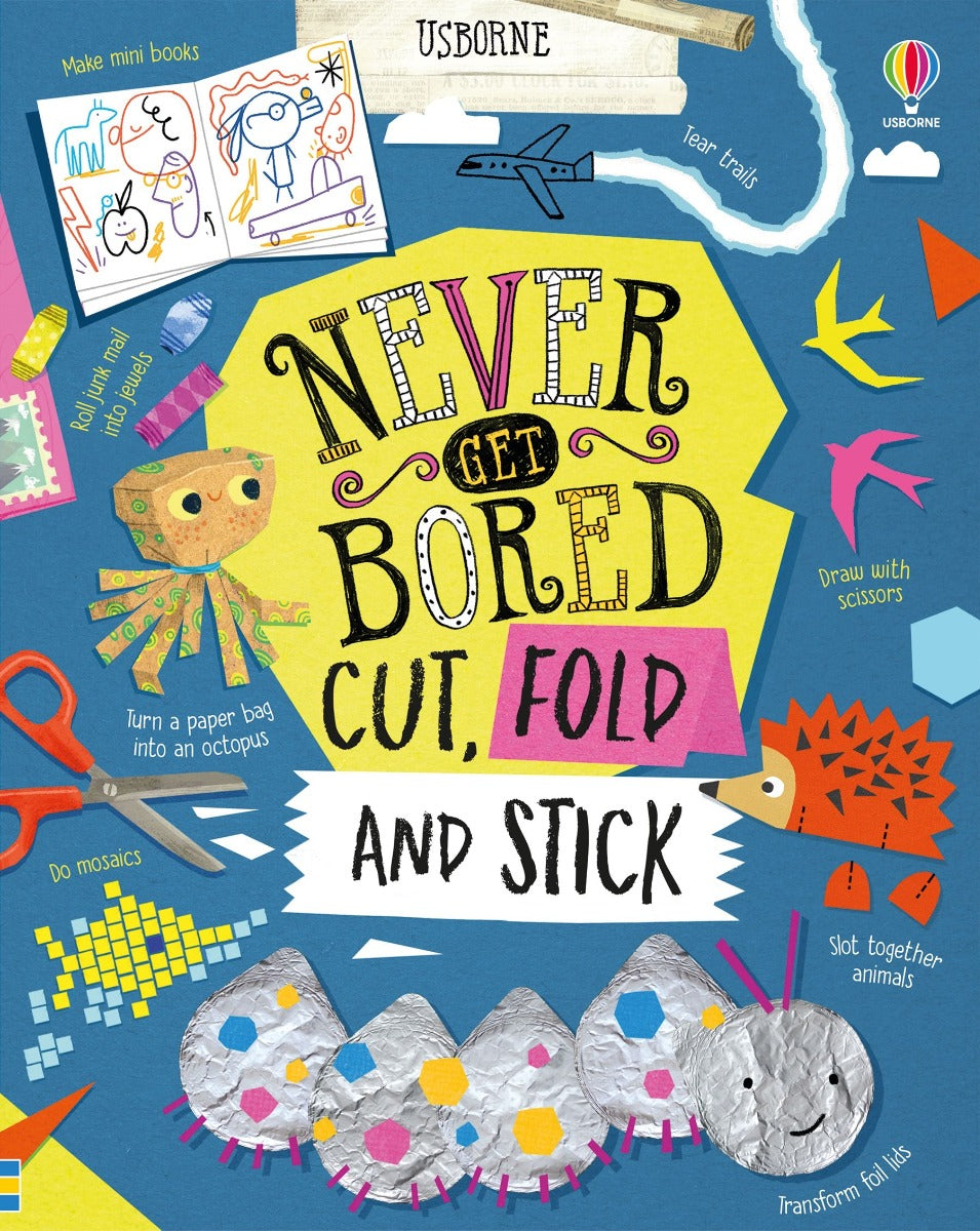 Usborne Never Get Bored - Fold and Stick