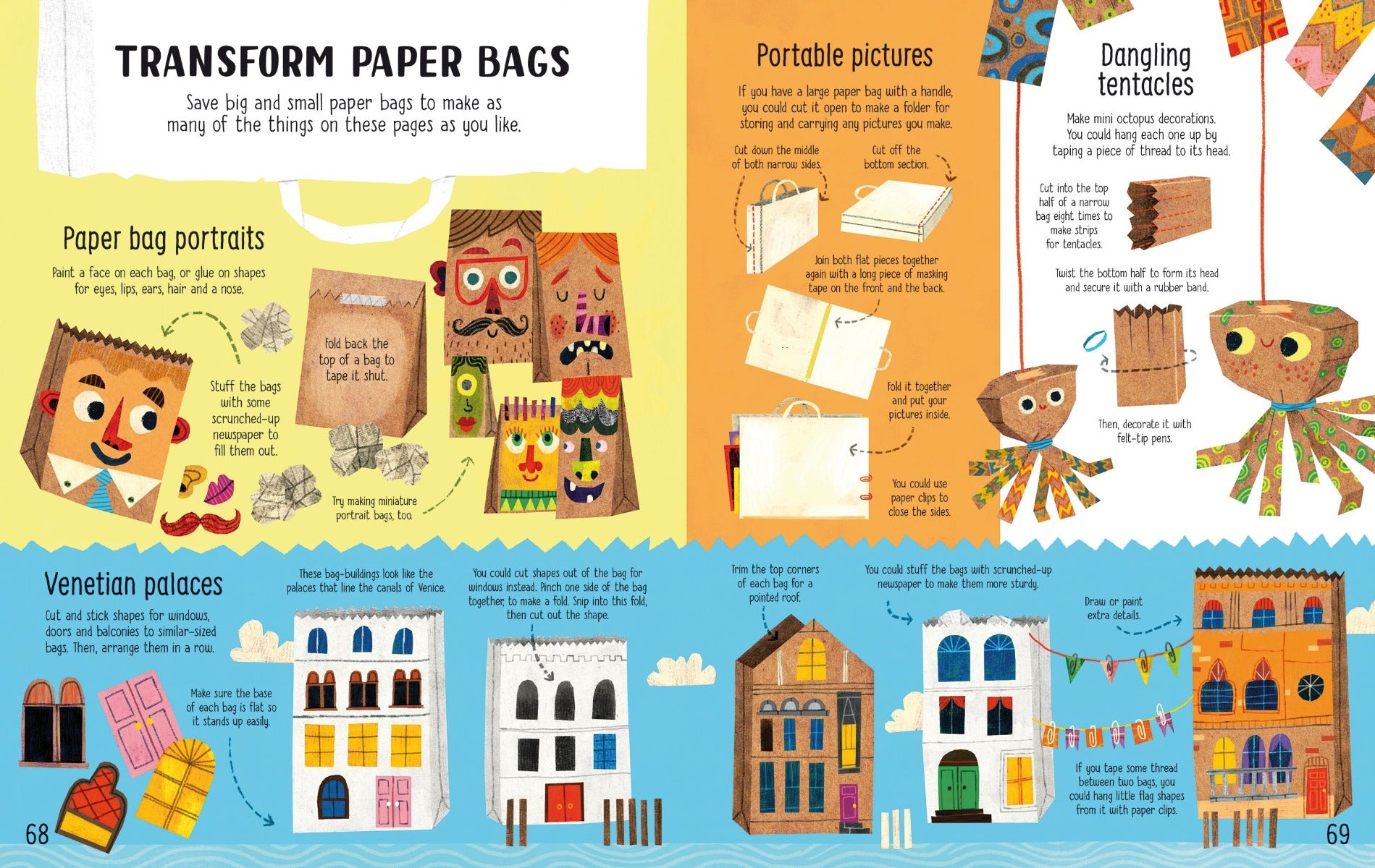 Usborne Never Get Bored - Fold and Stick
