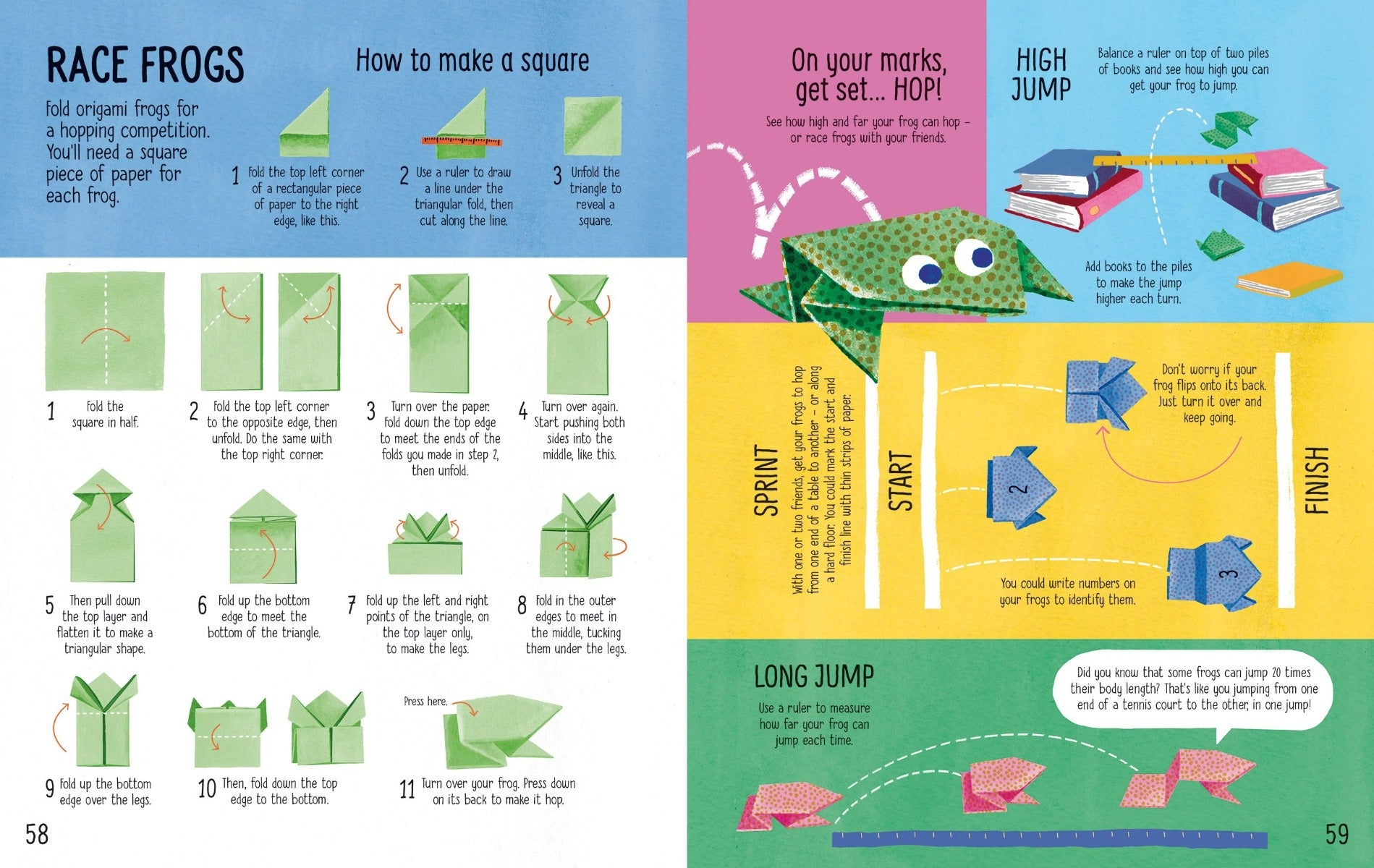 Usborne Never Get Bored - Fold and Stick