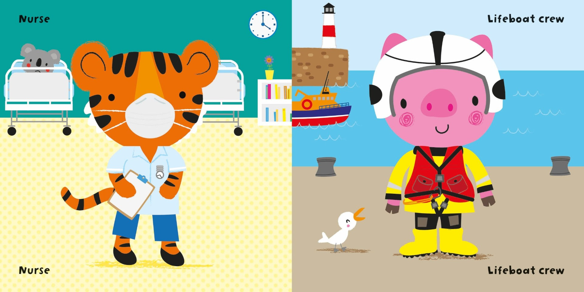 Usborne Baby's Very First Mix and Match Emergency Book