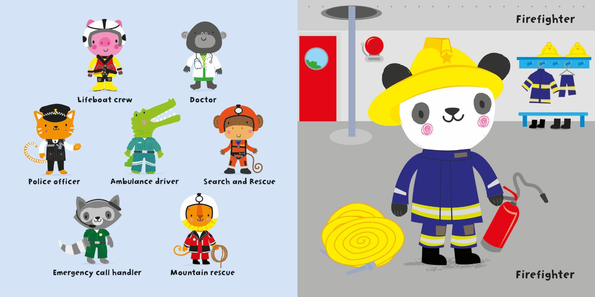 Usborne Baby's Very First Mix and Match Emergency Book