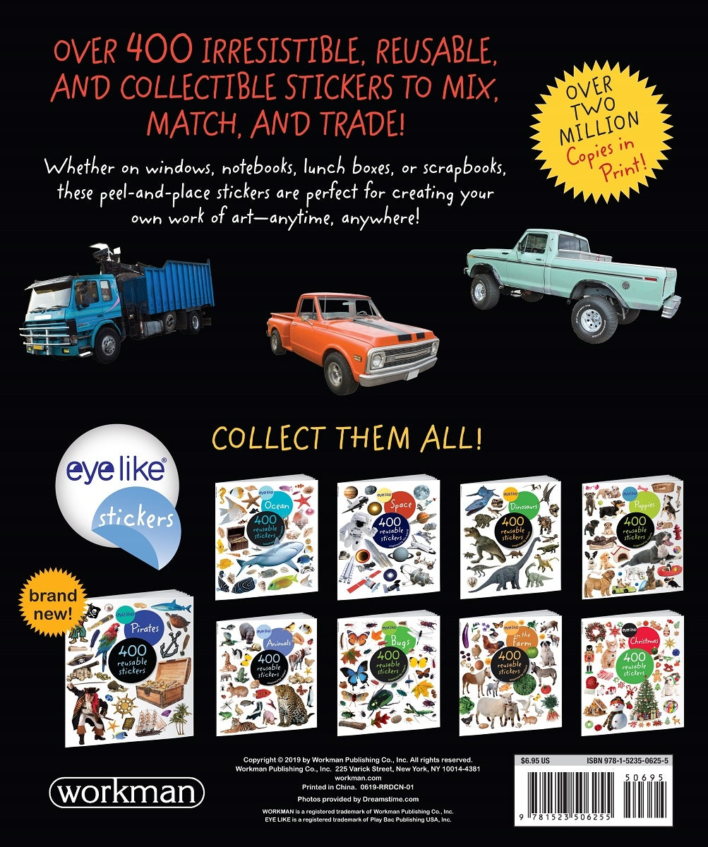 Eyelike 400 Reusable Stickers Book - Trucks