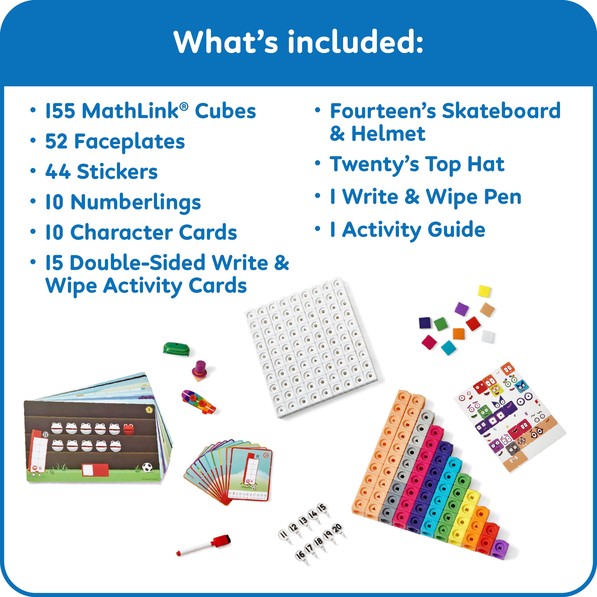 Numberblocks MathLink Cube Activity Set (3 Types)