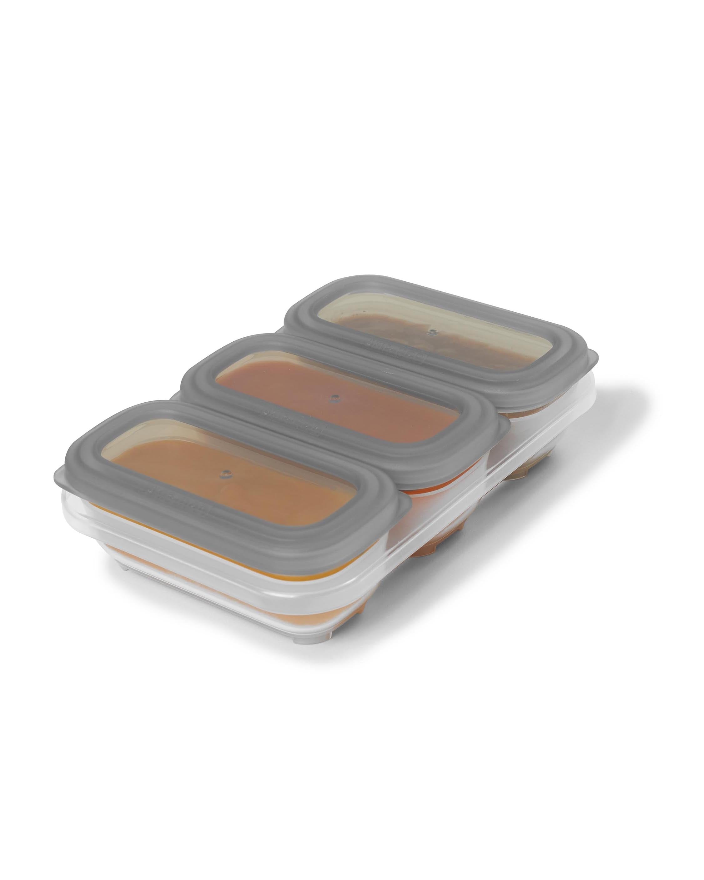 Skip Hop Easy-Store Containers (3 x 4oz) - Grey