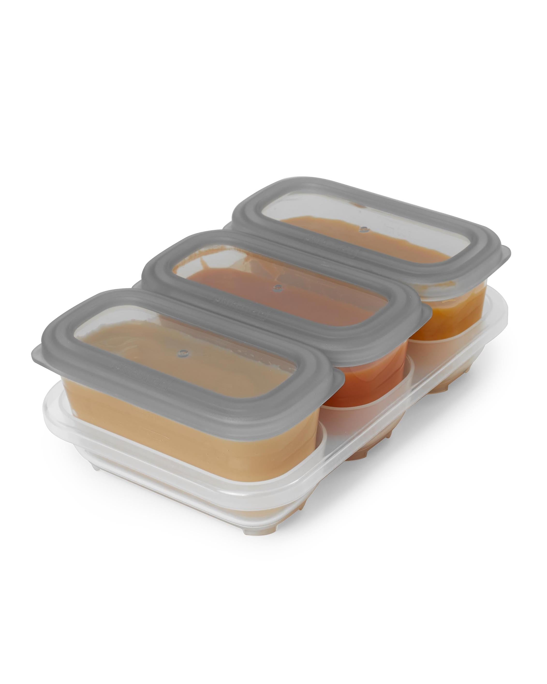 Skip Hop Easy-Store Containers (3 x 6oz) - Grey