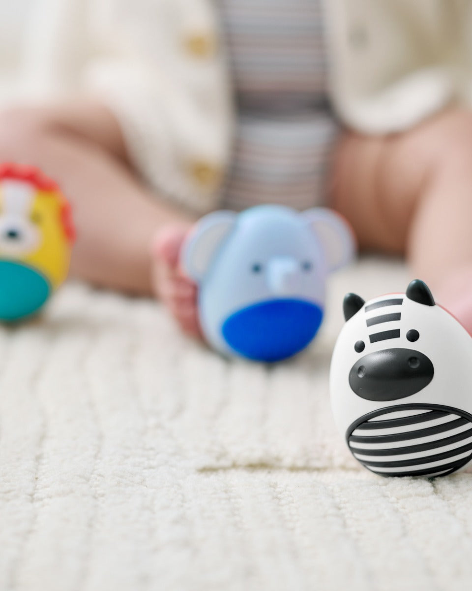 Skip Hop Baby Jungle Beats Baby Egg Shaker - Set of 3