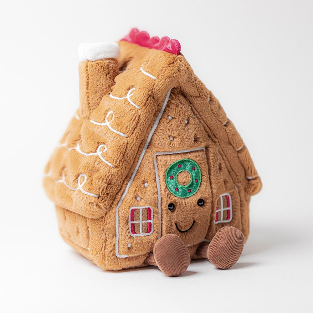 Jellycat Amuseables Gingerbread House Soft Toy (22cm) | Christmas Ed