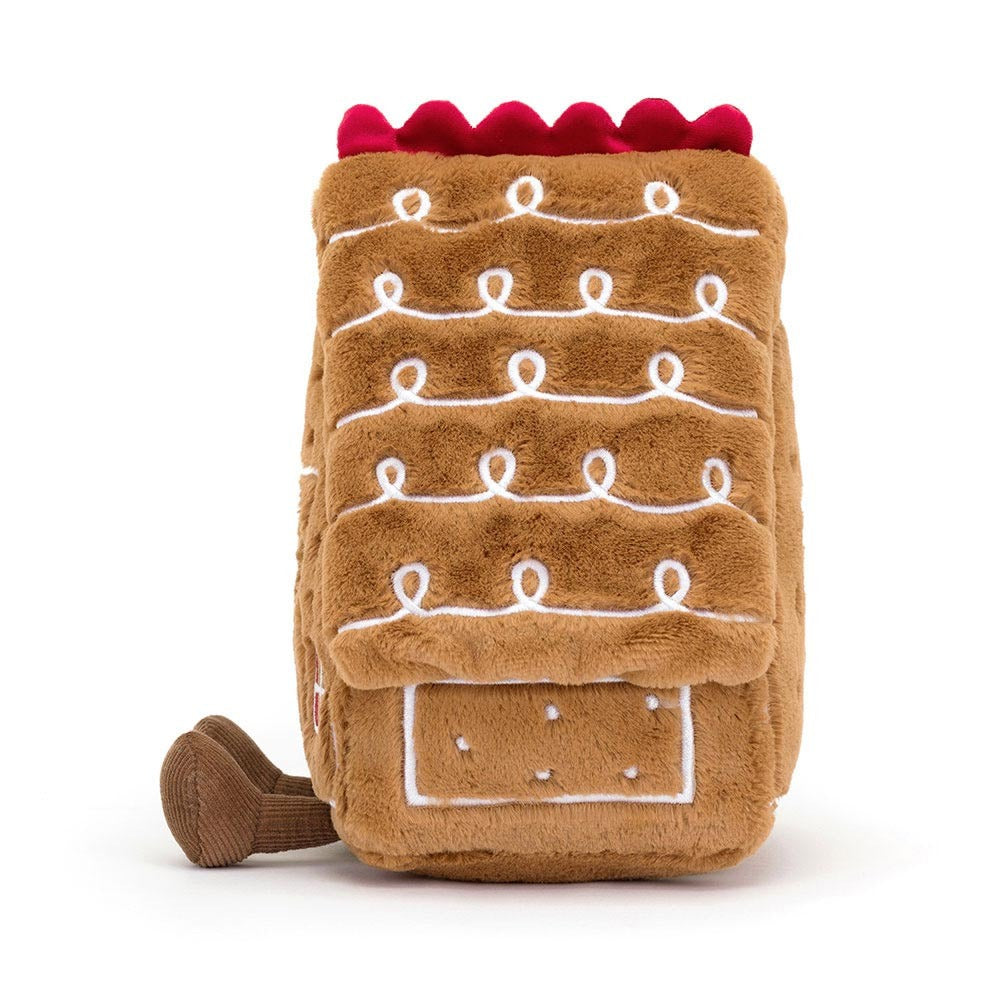 Jellycat Amuseables Gingerbread House Soft Toy (22cm) | Christmas Ed
