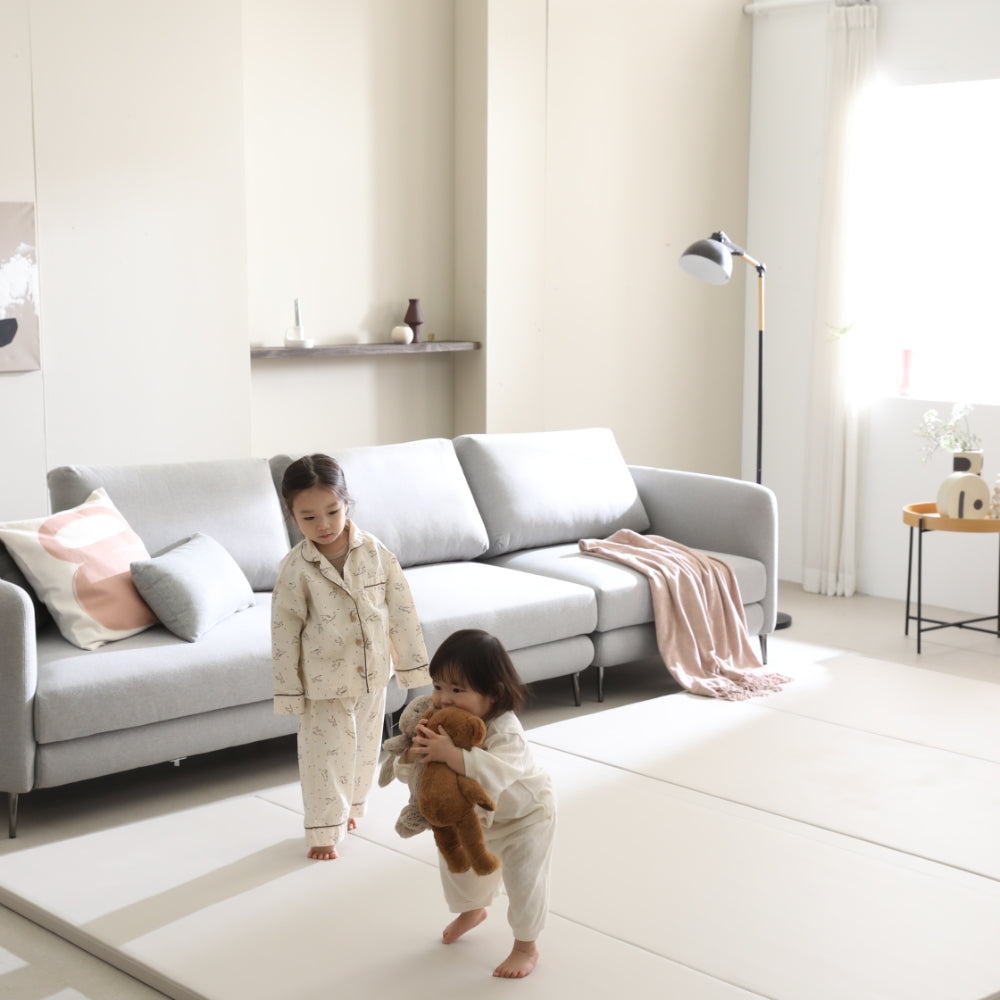 Creamhaus FREE Non-Slip Folding Playmat (210x140x4cm) - Cream