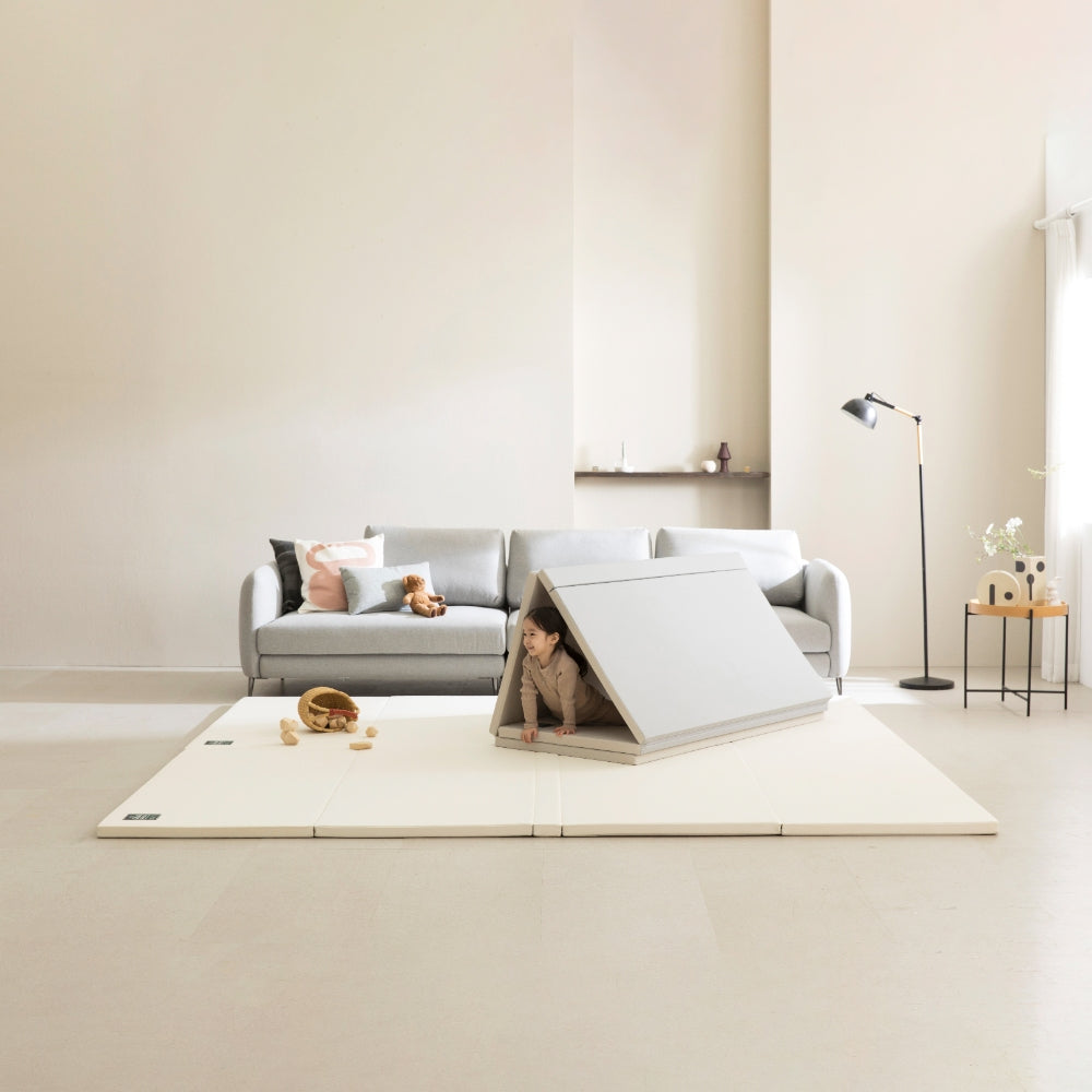 Creamhaus FREE Non-Slip Folding Playmat (210x140x4cm) - Cream