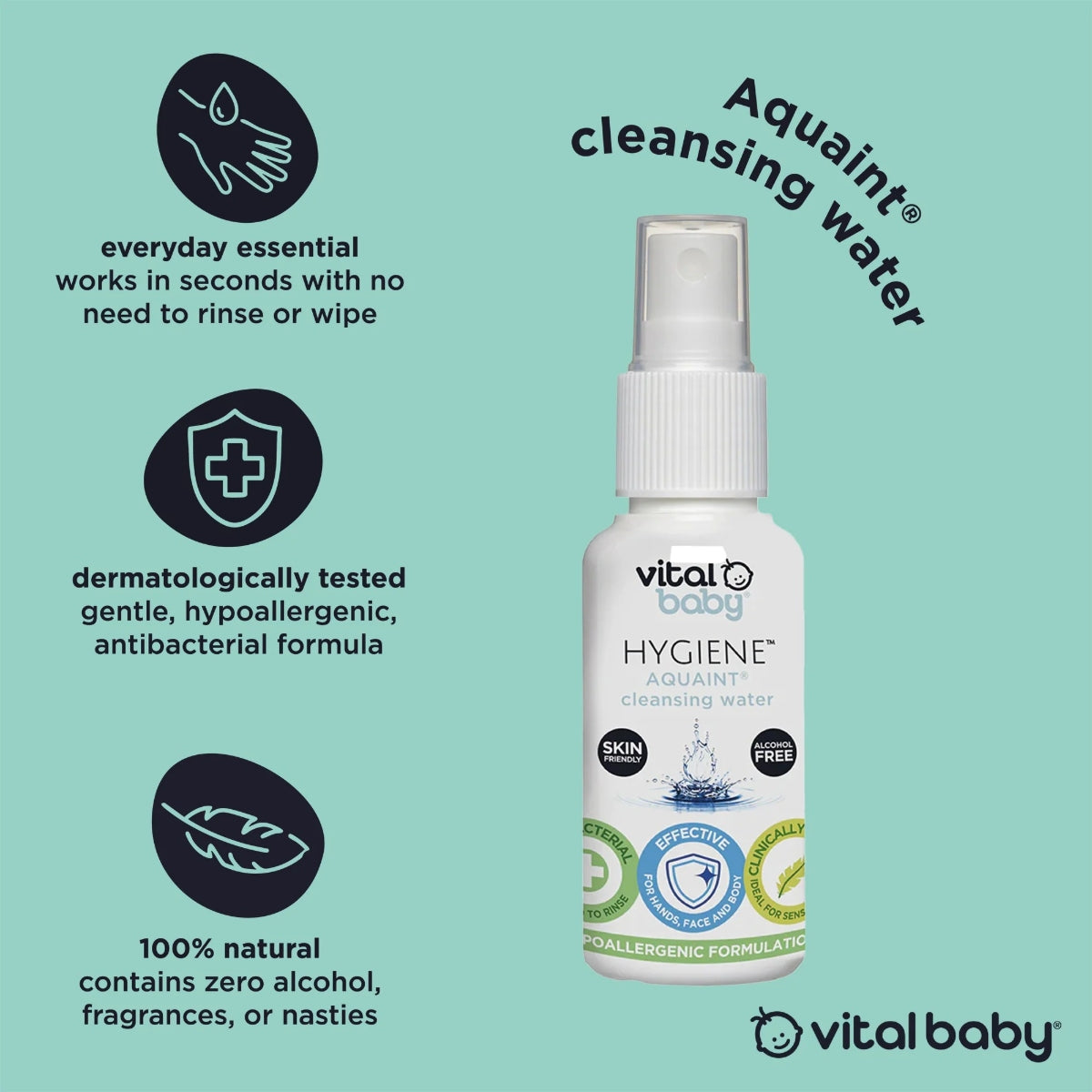 Vital Baby Aquaint Cleansing Water (2 Sizes)