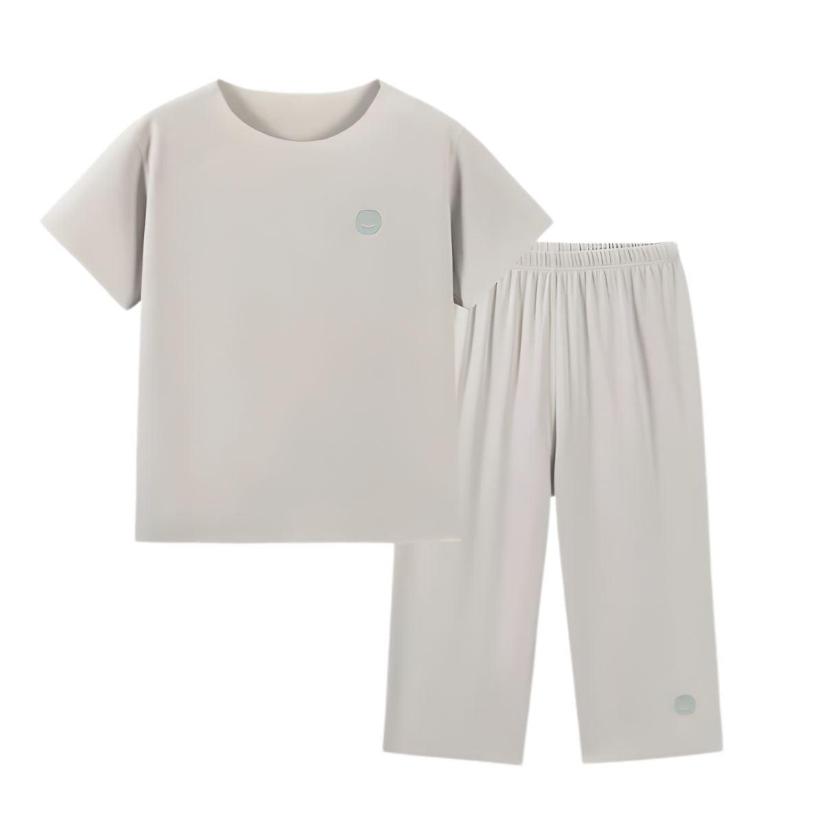 MPJ Kids TENCEL™ Cooling Pyjamas Set - Short Sleeve & Pants (2 Colors) | 9Y+ - Pupsik Singapore