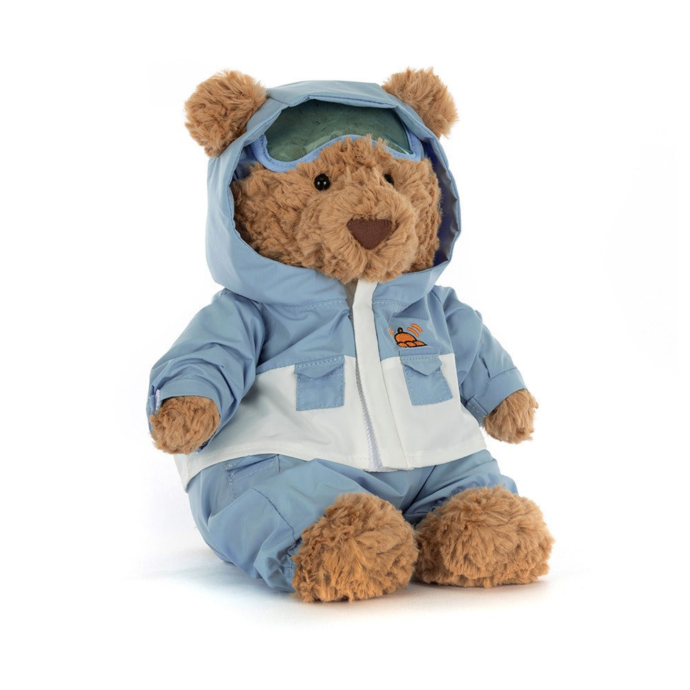 Jellycat Bartholomew Bear 'Snow Suit' Soft Toy (26cm) | Christmas Ed