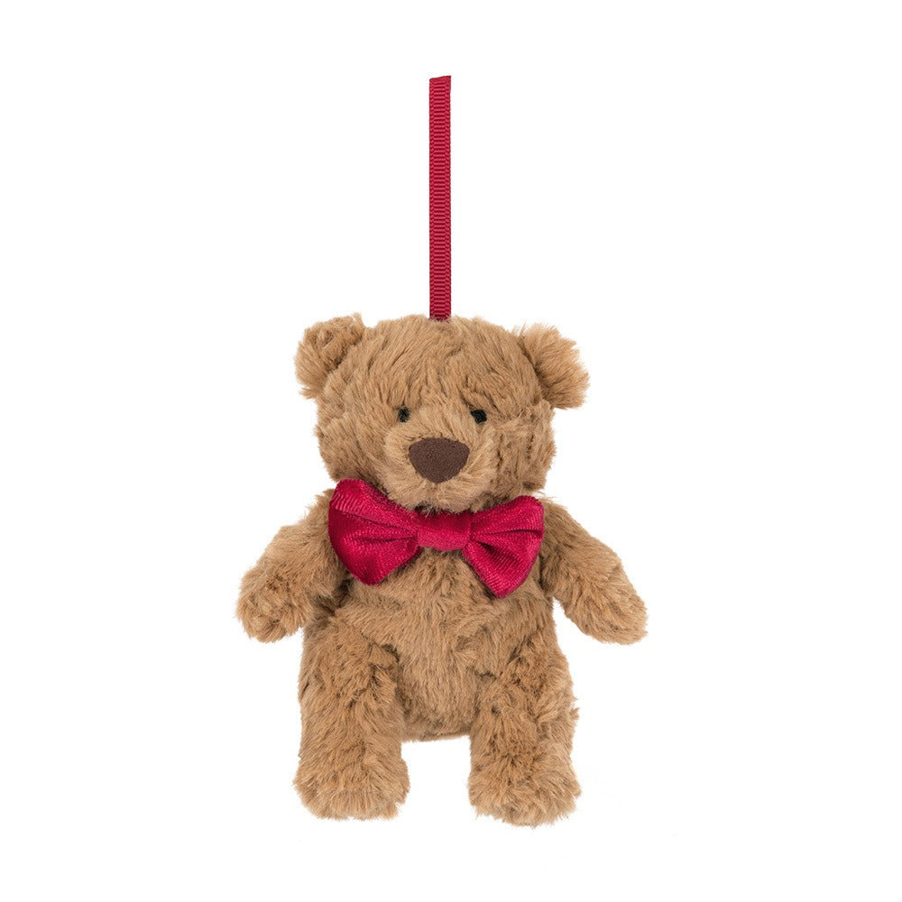 Jellycat Bartholomew Bear Tree Decoration (11cm) | Christmas Ed
