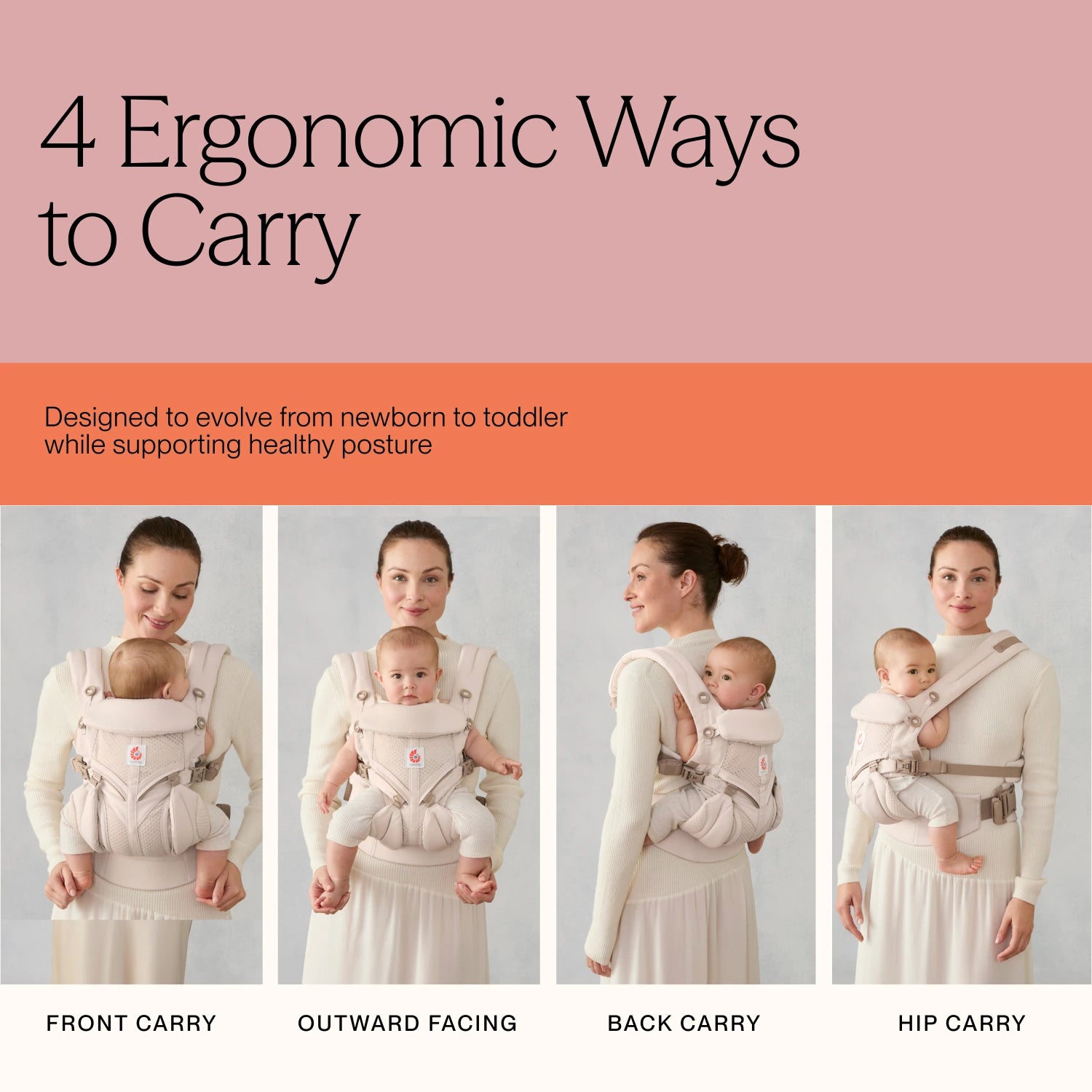 Ergobaby Omni Classic Mesh Baby Carrier (4 Colors)