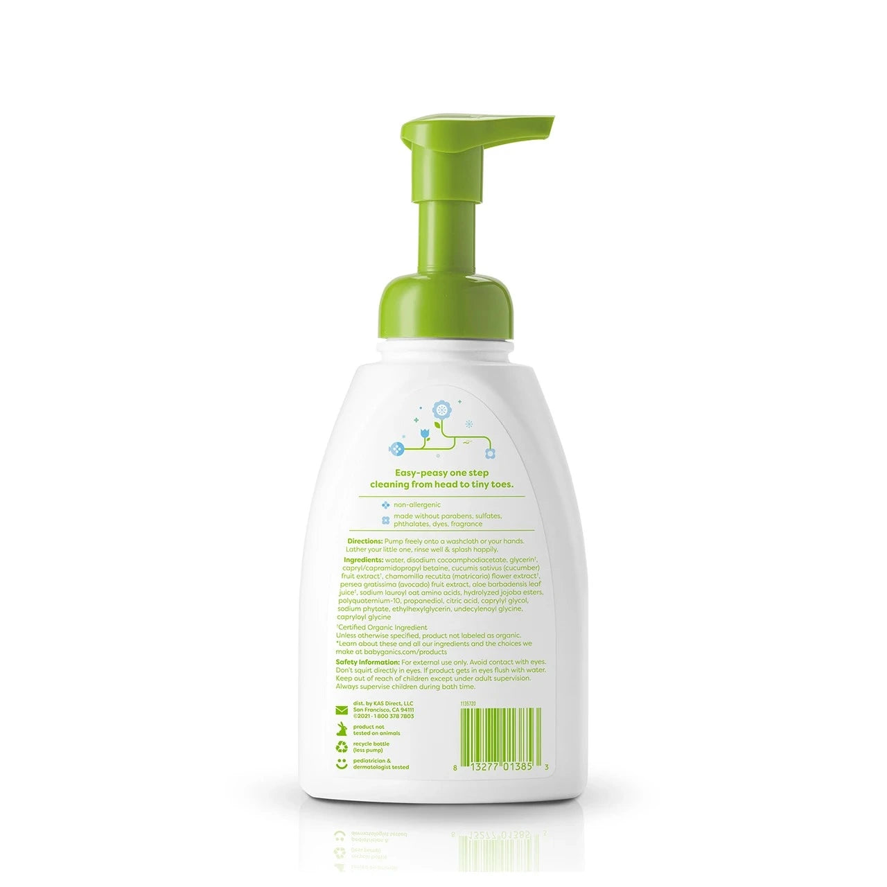Babyganics Shampoo & Body Wash - Fragrance Free (473ml) - Exp 12/27 - Pupsik Singapore