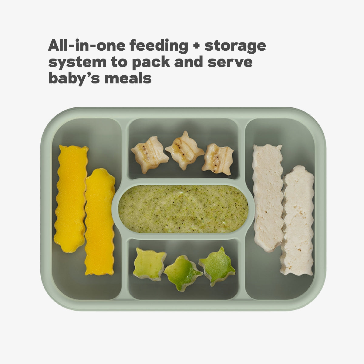 EzPz Baby-Led Weaning Travel Box (4 Colors) | Feeding + Storage System