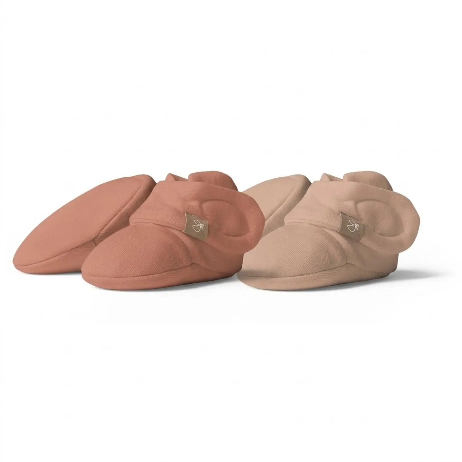 Goumi Bamboo & Organic Cotton Stay On Booties, 2pk (5 Designs, 2 Sizes) - Pupsik Singapore