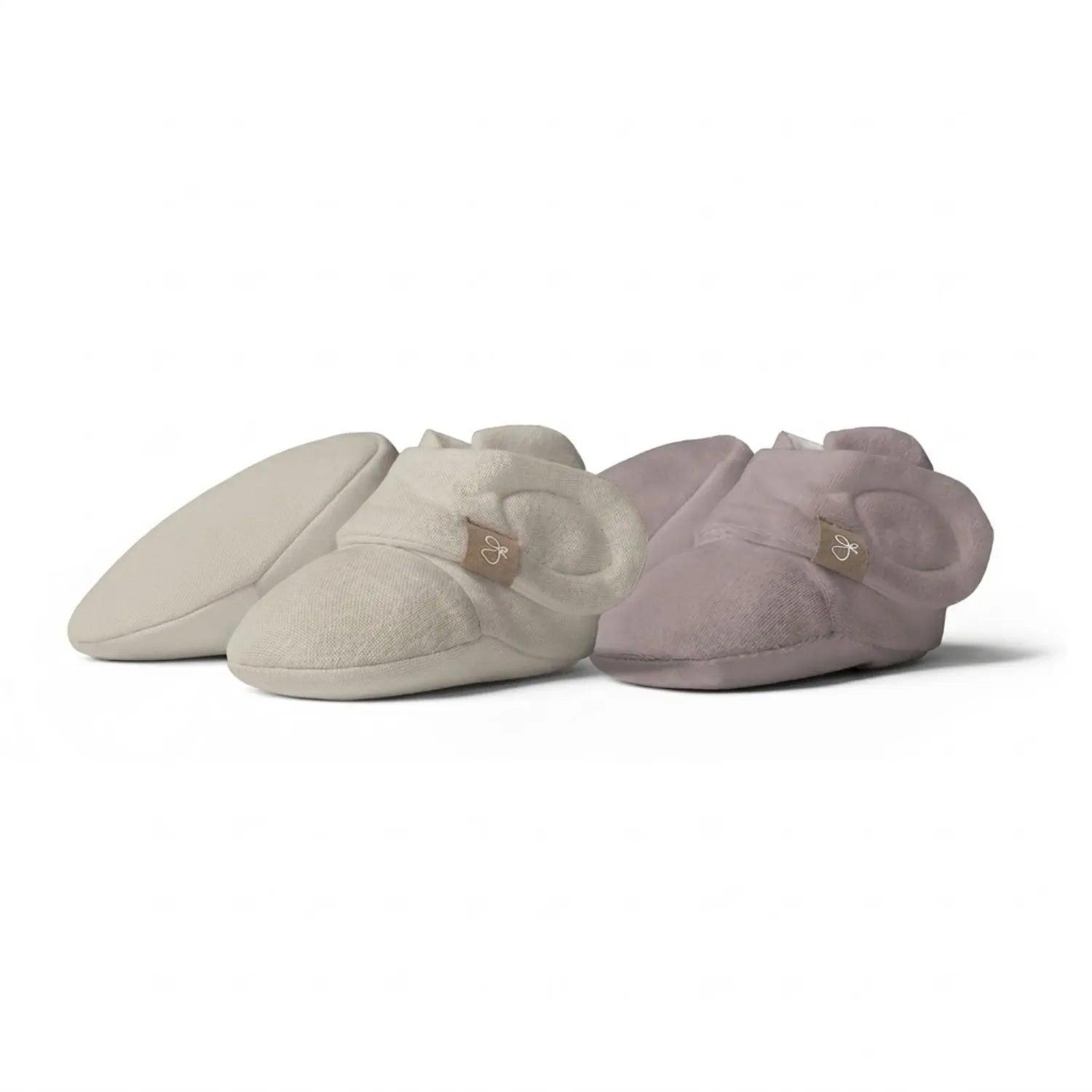 Goumi Bamboo & Organic Cotton Stay On Booties, 2pk (5 Designs, 2 Sizes) - Pupsik Singapore