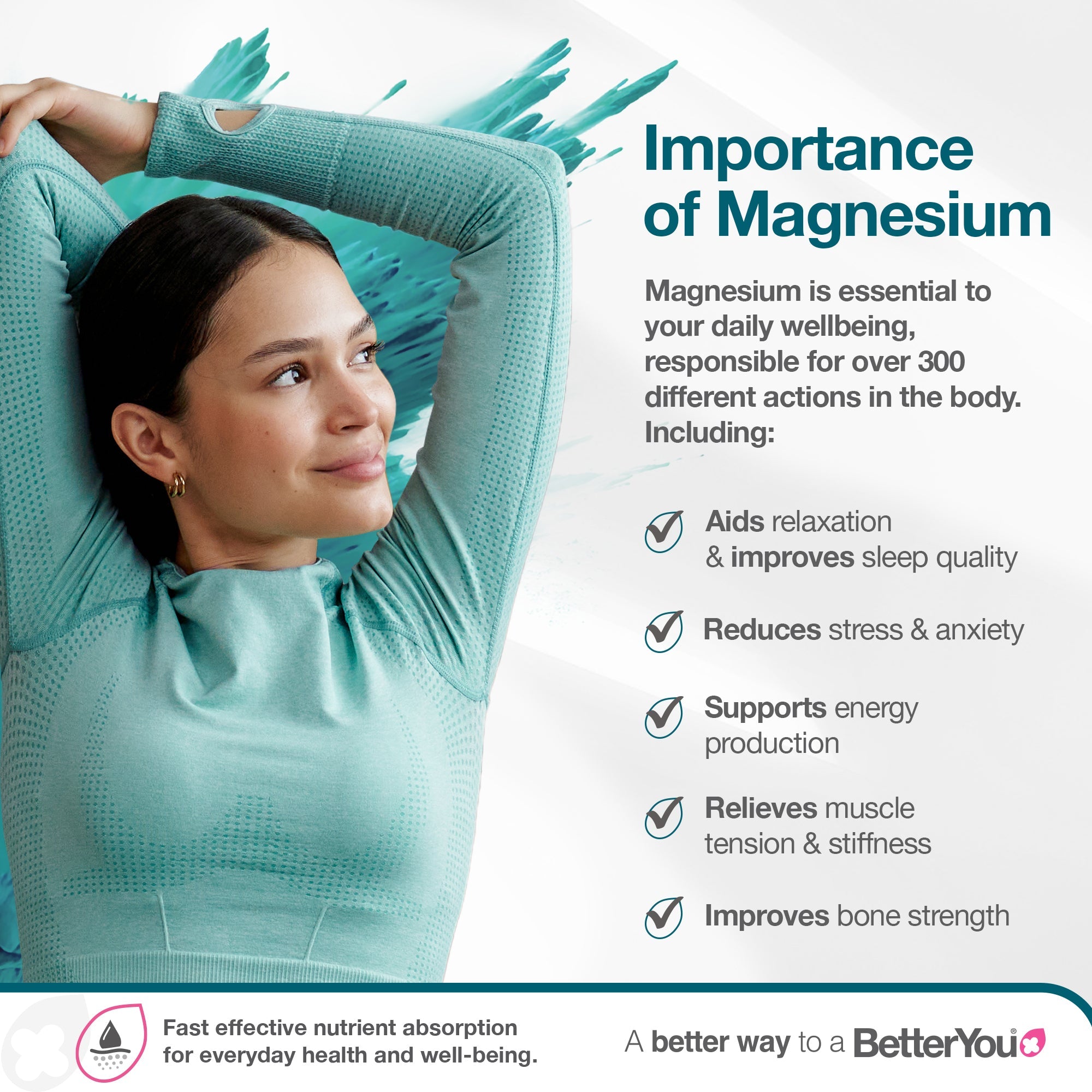 BetterYou Magnesium Flakes Mineral Bath Flakes, 1KG (Exp 09/30)