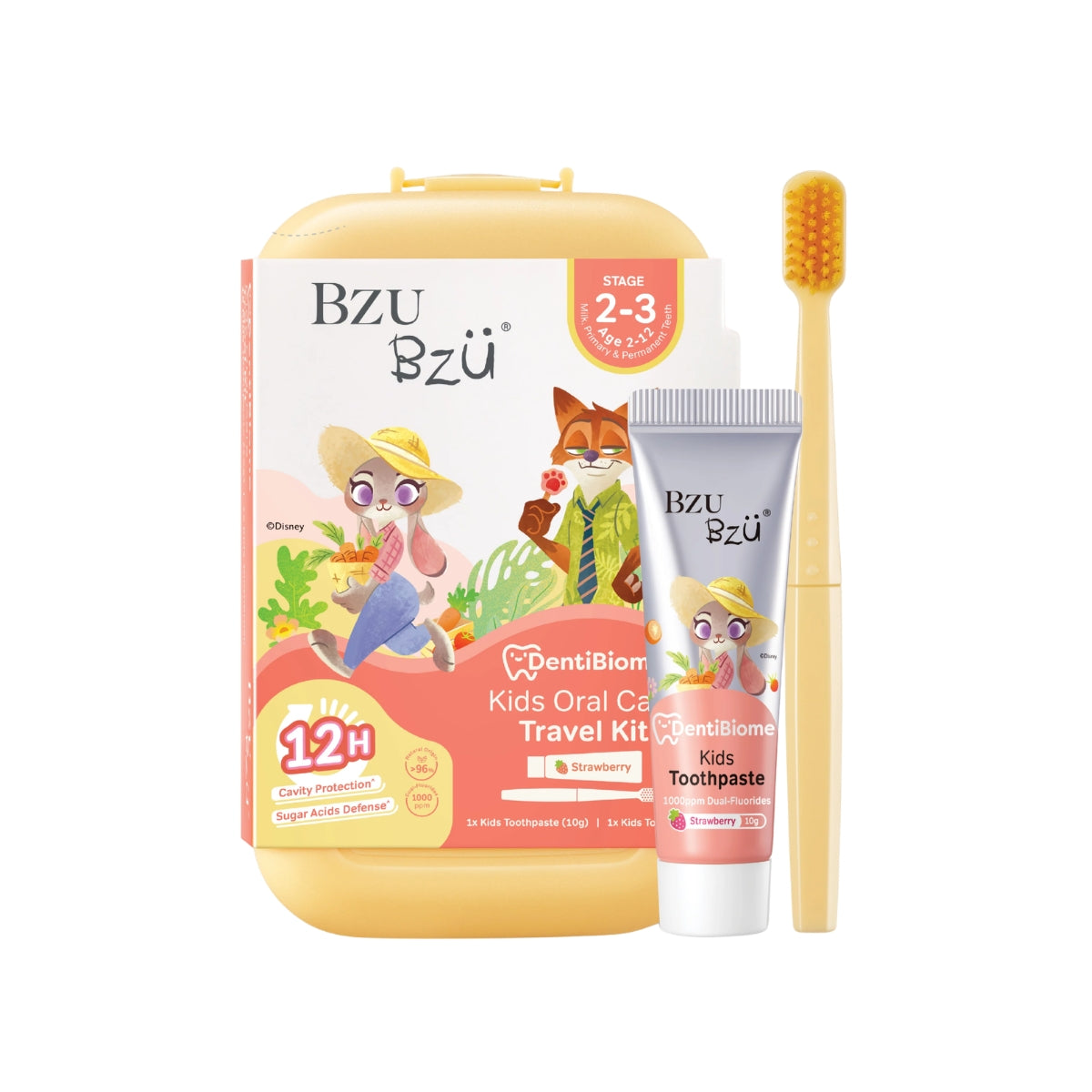BZU BZU Dentibiome Kids Oral Travel Kit (Exp 09/28) | 2-12Y - Pupsik Singapore