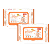 BZU BZU Antibacterial Baby Wet Wipes, 2 x 80s (Exp 10/26)