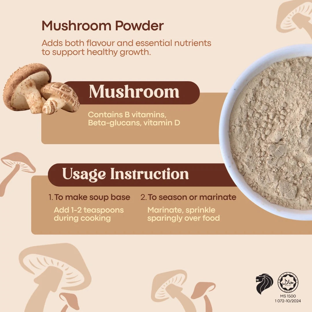 AVIA Mushroom Natural Seasoning Powder, 30g (Exp 01/28) | SG Homemade