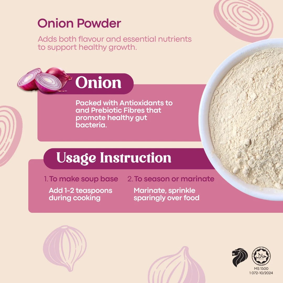 AVIA Onion Natural Seasoning Powder, 40g (Exp 01/28) | SG Homemade