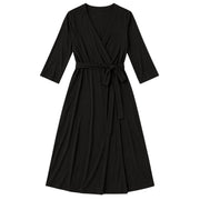 MPJ Bamboo Mom Robe - Black (4 Sizes)