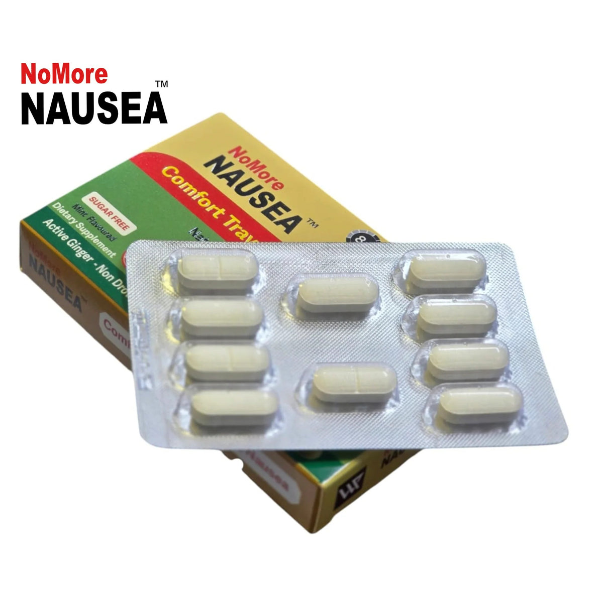NoMore Nausea Comfort Travel & Morning Nausea Chewable Tablets, 10s (Exp 04/29) - Pupsik Singapore