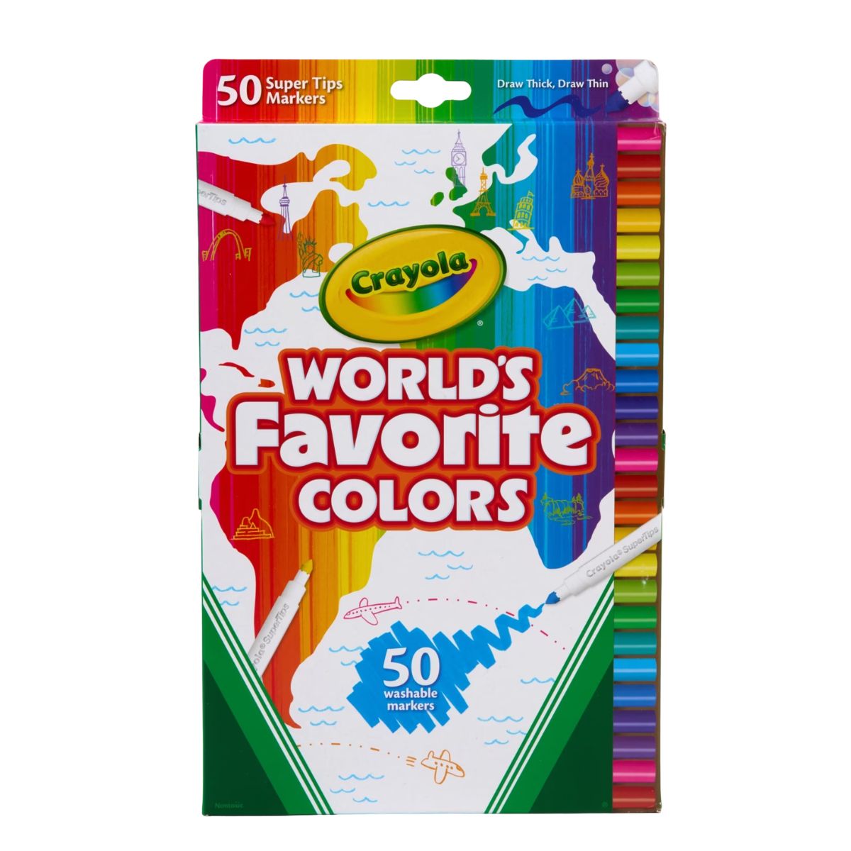 Crayola Super Tips Washable Markers (4 Types)