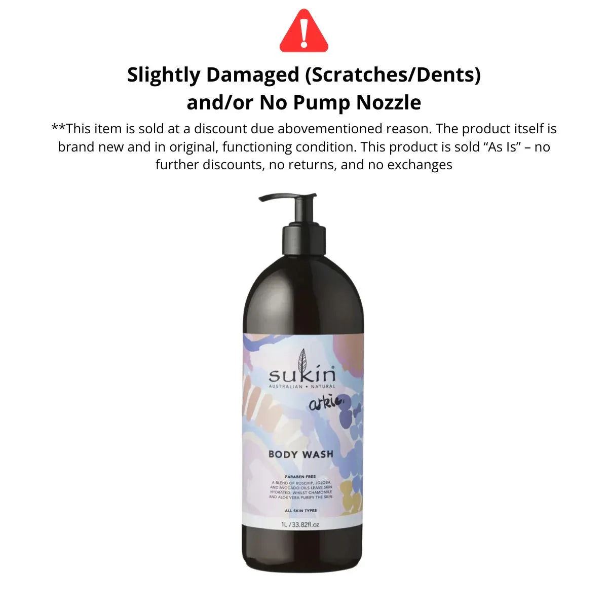 Sukin Botanical Body Wash, 1L - Anna Cole Arkie Series Signature Scent - Pupsik Singapore