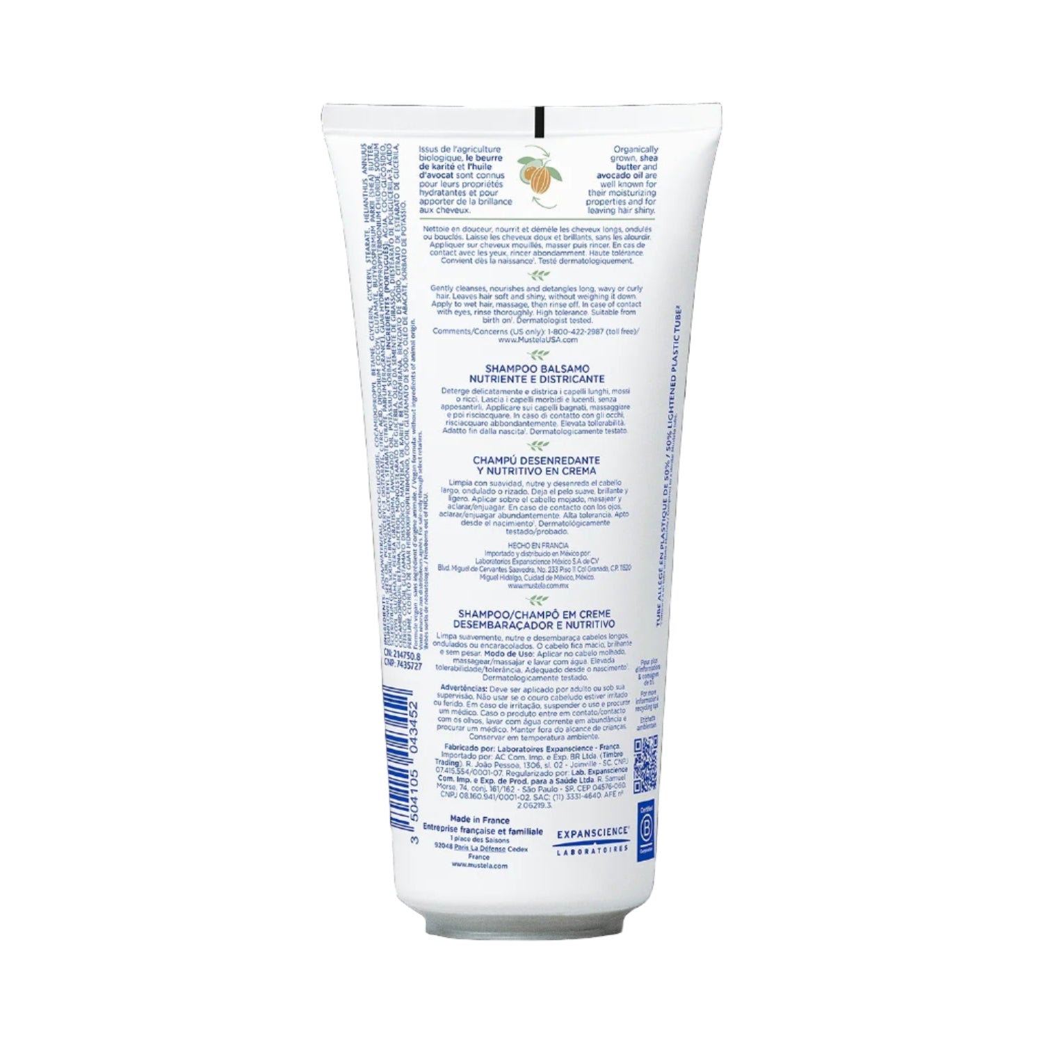 Mustela Detangling & Nourishing Cream Shampoo, 200ml (Exp 01/28)