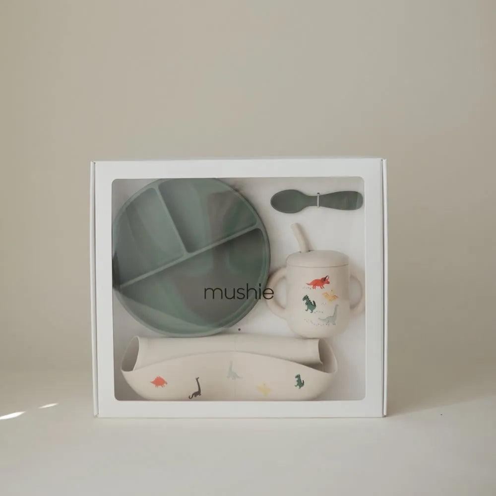 Mushie Silicone Feeding Toddler Set (3 Colors) | Gift Set - Pupsik Singapore
