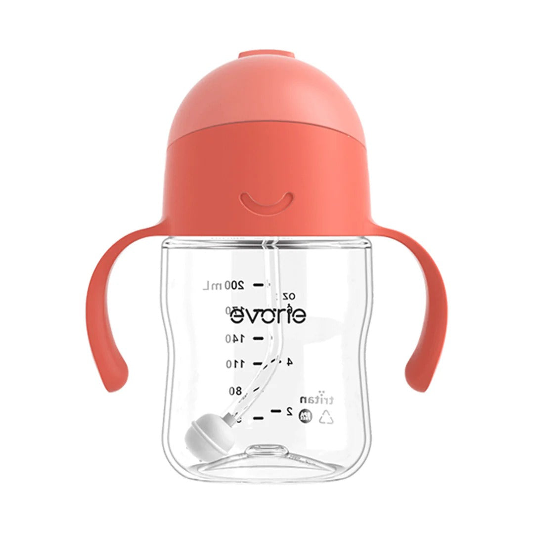 Evorie Tritan Gravity Straw Sippy Cup Water Bottle (200ml) (23 Colours)