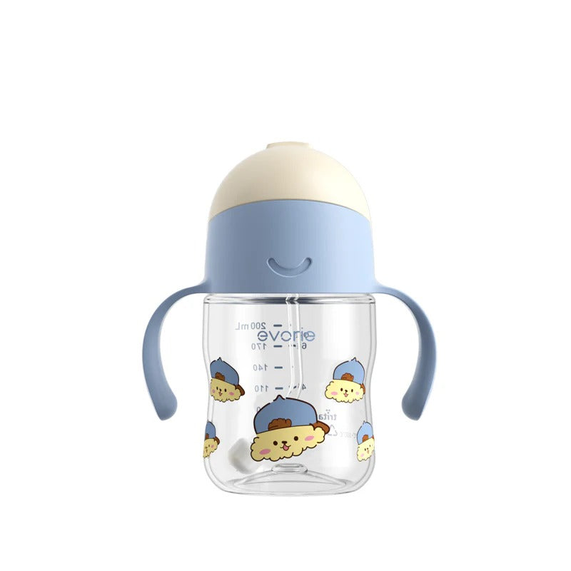 Evorie Tritan Gravity Straw Sippy Cup Water Bottle (200ml) (15 Colours)