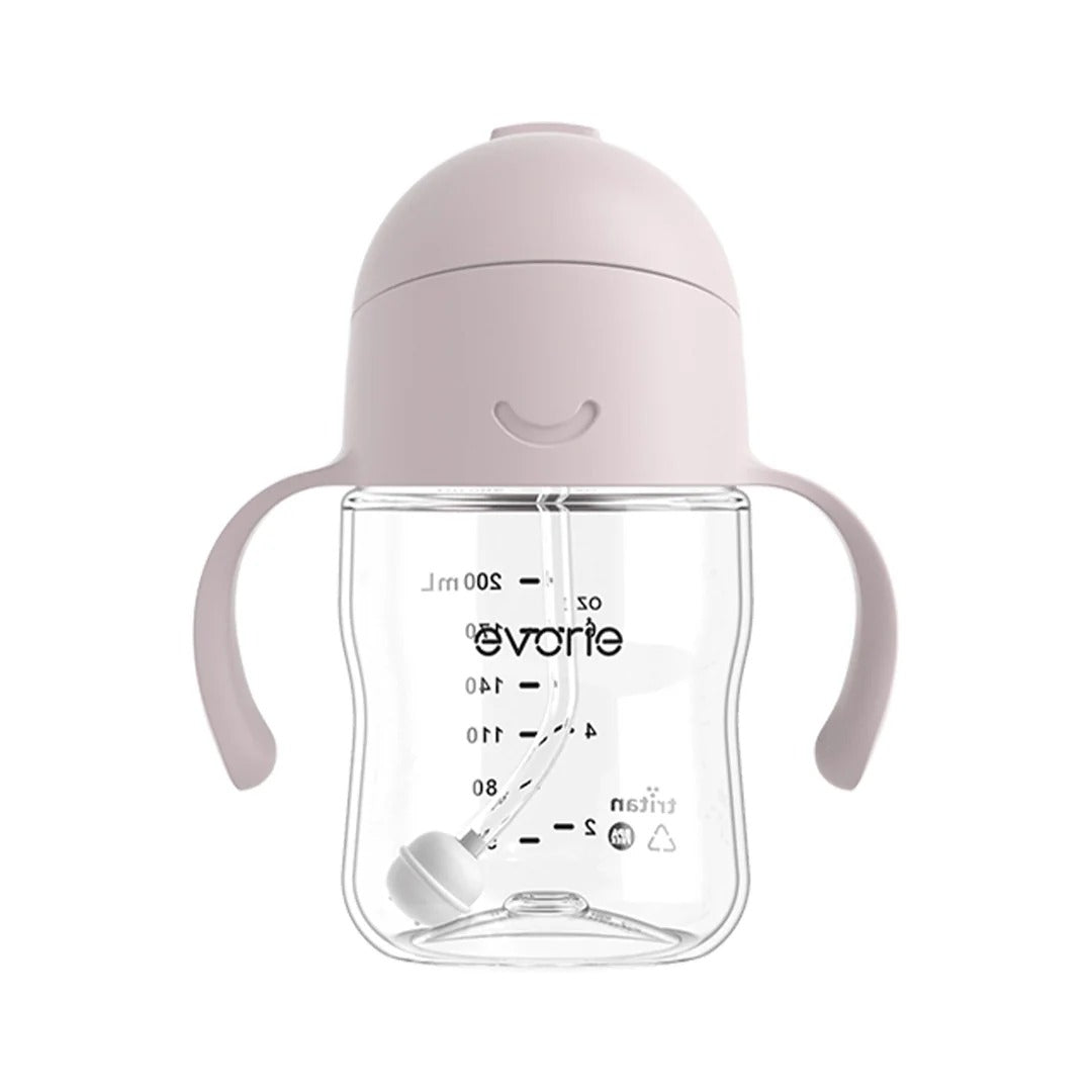 Evorie Tritan Gravity Straw Sippy Cup Water Bottle (200ml) (23 Colours)