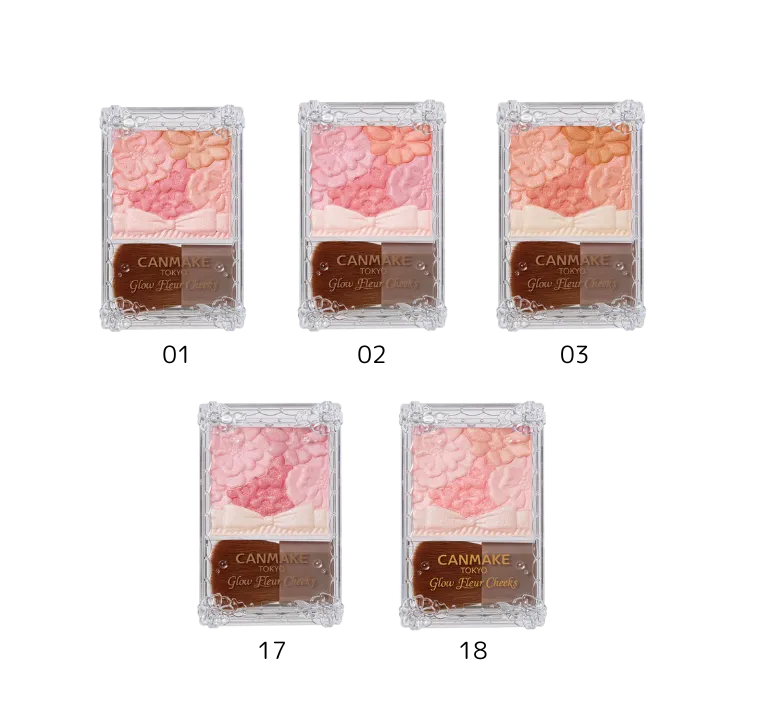 Canmake Glow Fleur Cheeks (8 Colors)