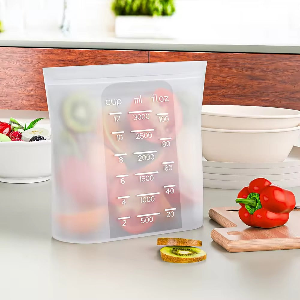 Biomom Stand-Up Silicone Food Storage Bags, 2pk (2 Sizes)