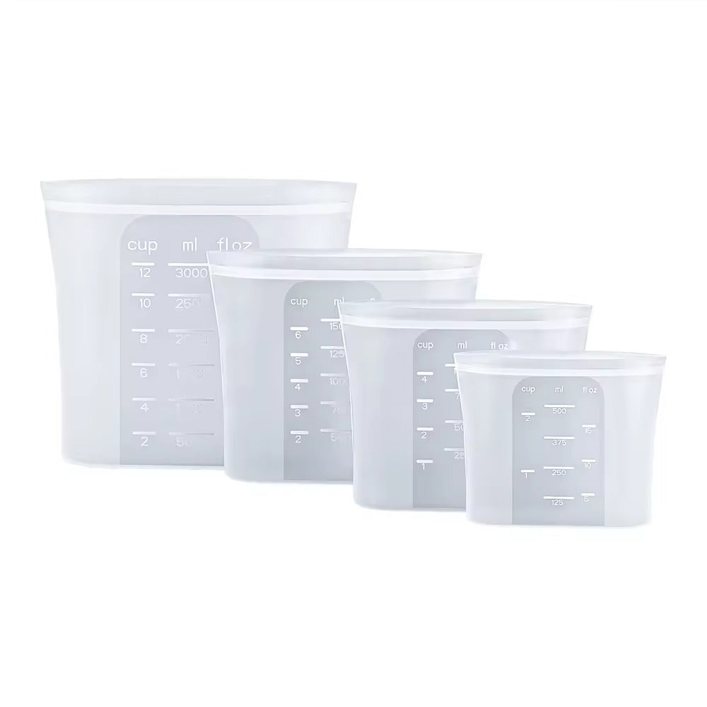 Biomom Stand-Up Silicone Food Storage Bags, 2pk (2 Sizes)